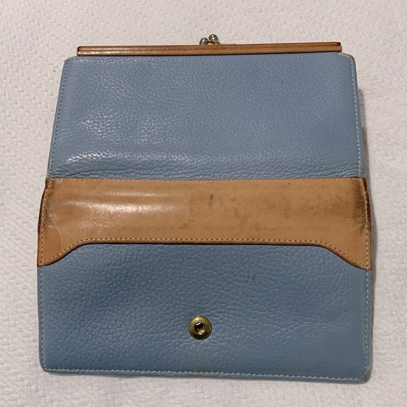 Dooney & Bourke Leather Wallet, Light Blue - Picture 11 of 13
